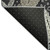 5' X 8' Midnight Ivory And Gray Geometric Washable Area Rug With UV Protection