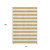 10' X 14' Gold And Ivory Striped Washable Area Rug With UV Protection 10' X 14' Gold And Ivory Striped Washable Area Rug With UV Protection