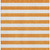 5' X 8' Orange And Ivory Striped Washable Area Rug With UV Protection 5' X 8' Orange And Ivory Striped Washable Area Rug With UV Protection