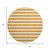 8' Orange And Ivory Striped Washable Round Rug With UV Protection 8' Orange And Ivory Striped Washable Round Rug With UV Protection