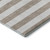 10' X 14' Taupe And Ivory Striped Washable Area Rug With UV Protection 10' X 14' Taupe And Ivory Striped Washable Area Rug With UV Protection