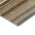 8' Chocolate And Ivory Striped Washable Round Rug With UV Protection 8' Chocolate And Ivory Striped Washable Round Rug With UV Protection