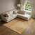 9' X 12' Terra Cotta And Gold Geometric Washable Area Rug With UV Protection