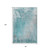 8' X 10' Teal And Gray Abstract Washable Area Rug With UV Protection 8' X 10' Teal And Gray Abstract Washable Area Rug With UV Protection