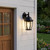 Matte Black Wide Hanging Lantern Wall Light Matte Black Wide Hanging Lantern Wall Light