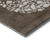 9' X 12' Chocolate And Ivory Abstract Washable Area Rug With UV Protection 9' X 12' Chocolate And Ivory Abstract Washable Area Rug With UV Protection