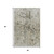 3' X 5' Taupe Beige And Gray Abstract Washable Area Rug With UV Protection
