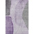 5' X 8' Purple Gray And Ivory Abstract Washable Area Rug With UV Protection