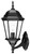 22" Black And Clear Metal Flush Mounted Sconce 22" Black And Clear Metal Flush Mounted Sconce