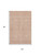 5' X 8' Coral And Ivory Floral Washable Area Rug With UV Protection 5' X 8' Coral And Ivory Floral Washable Area Rug With UV Protection