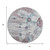 8' Teal Mauve And Ivory Floral Washable Round Rug With UV Protection 8' Teal Mauve And Ivory Floral Washable Round Rug With UV Protection