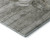 8' Taupe And Ivory Floral Washable Round Rug With UV Protection