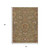 3' X 5' Brown And Beige Floral Washable Indoor Outdoor Area Rug 3' X 5' Brown And Beige Floral Washable Indoor Outdoor Area Rug