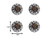 1.5" X 1.5" X 1.5" Black White Copper Knobs 12 Pack 1.5" X 1.5" X 1.5" Black White Copper Knobs 12 Pack