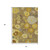 3' X 5' Coffee Gold And Beige Floral Washable Indoor Outdoor Area Rug 3' X 5' Coffee Gold And Beige Floral Washable Indoor Outdoor Area Rug