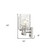 10" Silver And Clear Metal Vanity Flush Mounted Sconce 10" Silver And Clear Metal Vanity Flush Mounted Sconce