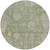 8' Artichoke Green And Gray Round Floral Washable Indoor Outdoor Area Rug 8' Artichoke Green And Gray Round Floral Washable Indoor Outdoor Area Rug