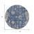 8' Navy Blue Gray And Beige Round Floral Washable Indoor Outdoor Area Rug 8' Navy Blue Gray And Beige Round Floral Washable Indoor Outdoor Area Rug