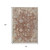 8' X 10' Chili Red And Beige Floral Washable Indoor Outdoor Area Rug 8' X 10' Chili Red And Beige Floral Washable Indoor Outdoor Area Rug
