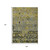 9' X 12' Pewter Gold And Charcoal Geometric Washable Indoor Outdoor Area Rug