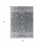 3' X 5' Gray And Silver Tribal Washable Indoor Outdoor Area Rug 3' X 5' Gray And Silver Tribal Washable Indoor Outdoor Area Rug