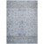 8' X 10' Sky Blue Gray And Ivory Tribal Washable Indoor Outdoor Area Rug