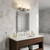 8" Silver And White Metal Vanity Flush Mounted Sconce 8" Silver And White Metal Vanity Flush Mounted Sconce