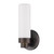 Bronze Wall Light with Narrow Frosted Glass Shade Bronze Wall Light with Narrow Frosted Glass Shade