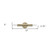 5" Gold Metal Vanity Flush Mounted Sconce