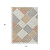 3' X 5' Copper Ivory And Rust Geometric Washable Indoor Outdoor Area Rug 3' X 5' Copper Ivory And Rust Geometric Washable Indoor Outdoor Area Rug