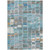 3' X 5' Teal Blue Copper And Ivory Abstract Washable Indoor Outdoor Area Rug 3' X 5' Teal Blue Copper And Ivory Abstract Washable Indoor Outdoor Area Rug