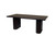 82" Dark Brown Wood Double Pedestal Base Dining Table 82" Dark Brown Wood Double Pedestal Base Dining Table