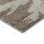 10' X 14' Chocolate Beige And Taupe Abstract Washable Area Rug With UV Protection