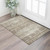 3' X 5' Brown And Beige Abstract Washable Area Rug With UV Protection