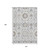 10' X 14' Silver Gray And Beige Floral Washable Area Rug With UV Protection 10' X 14' Silver Gray And Beige Floral Washable Area Rug With UV Protection