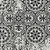 10' X 14' Black And Ivory Medallion Washable Area Rug With UV Protection