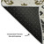 8' Black Beige And Gold Medallion Washable Round Rug With UV Protection