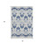 5' X 8' Navy Blue And Ivory Medallion Washable Area Rug With UV Protection 5' X 8' Navy Blue And Ivory Medallion Washable Area Rug With UV Protection