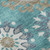 8' X 10' Teal Ivory And Gray Medallion Washable Area Rug With UV Protection 8' X 10' Teal Ivory And Gray Medallion Washable Area Rug With UV Protection