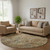 8' Brown Beige And Copper Diamond Washable Round Rug With UV Protection 8' Brown Beige And Copper Diamond Washable Round Rug With UV Protection