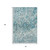 3' X 5' Teal Gray And Ivory Diamond Washable Area Rug With UV Protection 3' X 5' Teal Gray And Ivory Diamond Washable Area Rug With UV Protection