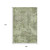 9' X 12' Artichoke Green Gray And Taupe Abstract Washable Area Rug With UV Protection