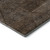 8' Brown And Taupe Geometric Washable Round Rug With UV Protection
