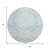 8' Teal And Ivory Floral Washable Round Rug With UV Protection 8' Teal And Ivory Floral Washable Round Rug With UV Protection