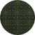 8' Olive Green And Charcoal Medallion Washable Round Rug With UV Protection 8' Olive Green And Charcoal Medallion Washable Round Rug With UV Protection