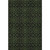8' X 10' Olive Green And Charcoal Medallion Washable Area Rug With UV Protection 8' X 10' Olive Green And Charcoal Medallion Washable Area Rug With UV Protection