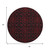 8' Red And Black Medallion Washable Round Rug With UV Protection 8' Red And Black Medallion Washable Round Rug With UV Protection