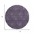 8' Eggplant And Ivory Floral Washable Round Rug With UV Protection 8' Eggplant And Ivory Floral Washable Round Rug With UV Protection