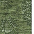 3' X 5' Olive Green And Ivory Floral Washable Area Rug With UV Protection