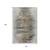 10' X 14' Gray Silver And Gold Abstract Washable Area Rug With UV Protection 10' X 14' Gray Silver And Gold Abstract Washable Area Rug With UV Protection